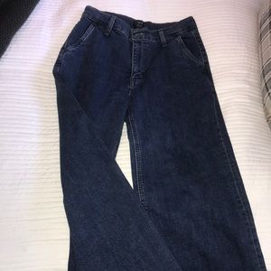 Jcrew wide leg crop denim sz 27